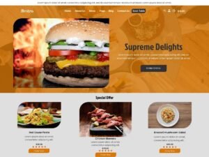Cafe Eatery experience websites WordPress Theme