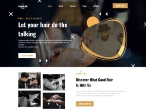 Classic Barbershop barbershops services WordPress Theme