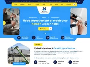 Cleaning Maintenance services design WordPress Theme