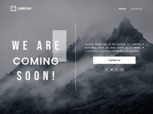 Coming Soon Shortly brand audience WordPress Theme