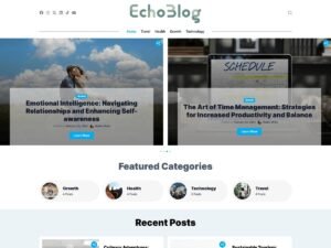 EchoBlog blogging experience WordPress Theme