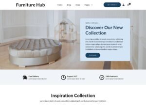 Furniture Hub options functionalities WordPress Theme