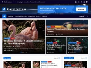 GazettePress patterns news WordPress Theme