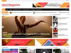 Ideal Magazine news websites WordPress Theme