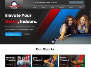 Indoor Sports academy way WordPress Theme