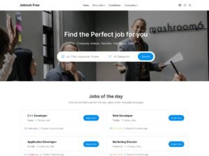 Joblook job board WordPress Theme