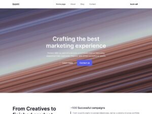 Loomi Agency page bloggers WordPress Theme