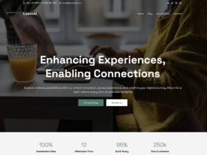 LuminAI websites users WordPress Theme
