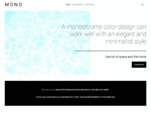 MonoWP mono style WordPress Theme