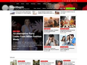 Neonmagzin magazine super WordPress Theme
