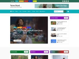 NewsNest news magazine WordPress Theme