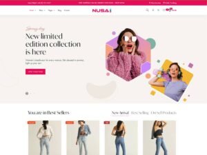 Nusai Fashion Store shop woocommerce WordPress Theme