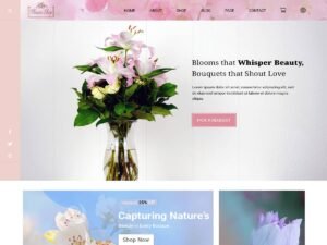 Online Flower Shop flowers business WordPress Theme