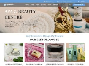 Ovation Spa Blocks wellness businesses WordPress Theme
