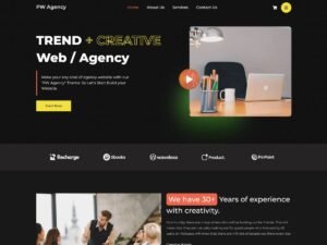 PW Agency pencil agencies WordPress Theme