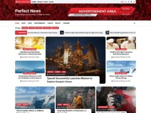 Perfect News magazines blogs WordPress Theme