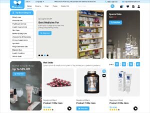 Pharmacy Shop customers website WordPress Theme