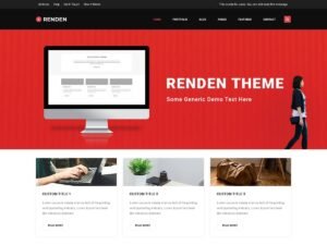 Renden eBlog layout slider WordPress Theme