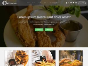 Restaurant Food Shop blog ecommerce WordPress Theme