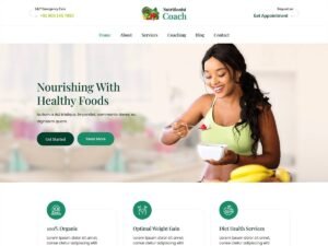 SKT Nutritionist Coach coaches nutrionist WordPress Theme