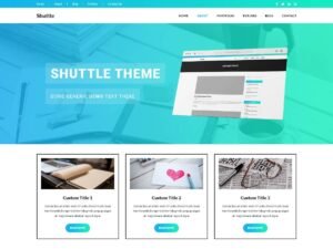 Shuttle iDark business design WordPress Theme