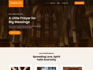 Sonshine FSE church charity WordPress Theme