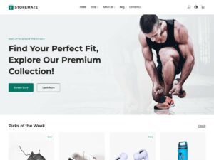 Storemate ecommerce editor WordPress Theme