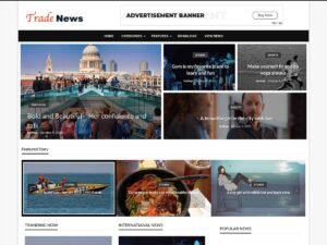 Trade News magazines blogs WordPress Theme