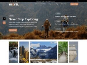 Travel Blogging design experience WordPress Theme
