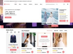 Wedding Planner Lite services user WordPress Theme