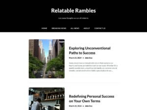 Writers Weekly bloggers content WordPress Theme