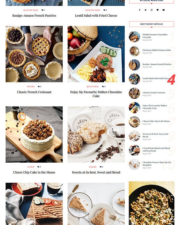 food wp themes