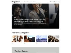 BlogCorner platform community WordPress Theme