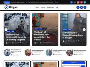 Blogxo news magazine WordPress Theme