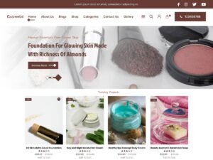 Classic Cosmetics beauty industry WordPress Theme
