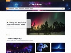 Cosmic Blog choice bloggers WordPress Theme