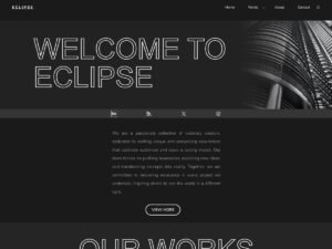 Eclipse Creative Portfolio businesses business WordPress Theme
