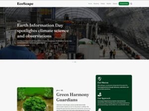EcoScape design photographers WordPress Theme