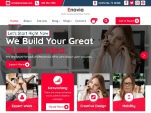 Enovia website amp WordPress Theme