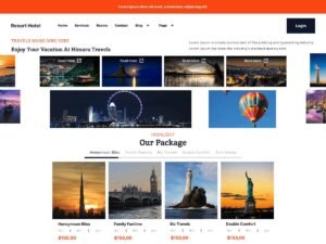 FSE Travel Agent visitors destinations WordPress Theme