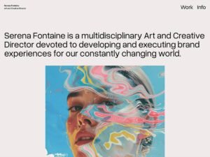 Fontaine portfolio profile WordPress Theme