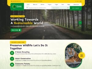 Forest Eco Nature platform user WordPress Theme