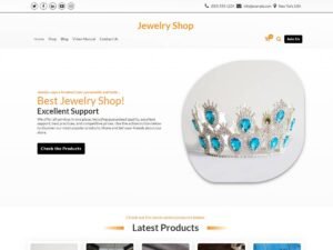 Jewelry Shop store website WordPress Theme