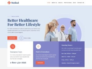 Kortez Medical health professionals WordPress Theme