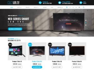 LED TV internet services WordPress Theme