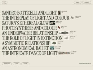 Luminance typography aesthetics WordPress Theme