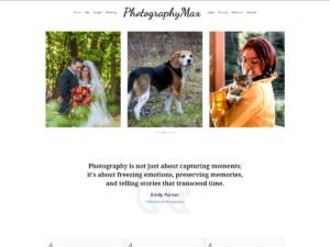 PhotographyMax design photographers WordPress Theme