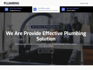 Plumbing FSE website block WordPress Theme