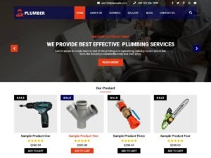 Plumbing Services repair design WordPress Theme