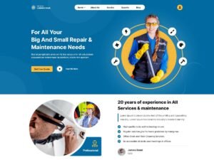 Services Landing Page businesses websites WordPress Theme